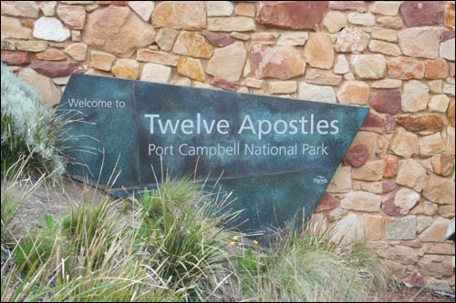 Port campbell national park sign