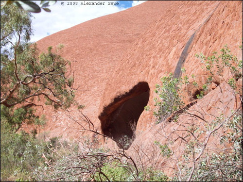 Cave in Ayers Rock